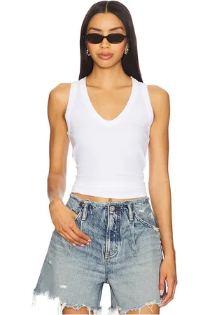 REVOLVE COTTON CITIZEN Cotton citizen top sin mangas verona en color talla L en - White. Talla L (también en M, S, XS).