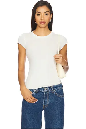 REVOLVE COTTON CITIZEN Cotton citizen camiseta de manga larga envolvente marbella en color blanco talla L en - White. Talla L (también en M, S, XS).