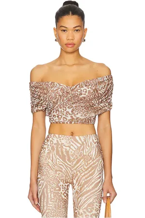 REVOLVE AFRM Afrm fabiola top en color marrón talla 1X en - Brown. Talla 1X (también en 3X, L, M, S, XL, XS, XXL, XXS).