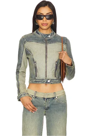 REVOLVE Abrand Abrand chaqueta roxie en color azul talla L en - Blue. Talla L (también en M, S, XL, XS).