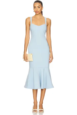 REVOLVE LIKELY Likely vestido dalia en color bebe azul talla 0 en - Baby Blue. Talla 0 (también en 00, 10, 12, 2, 4, 6, 8).