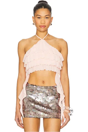 REVOLVE AFRM Afrm agia top en color rosado talla 1X en - Pink. Talla 1X (también en 2X, 3X, L, M, S, XL, XS, XXL, XXS).