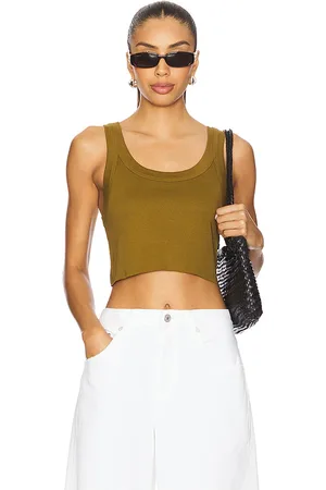 REVOLVE A.L.C. A.l.c. top sin mangas halsey en color verde talla L en - Green. Talla L (también en M, S, XL, XS).