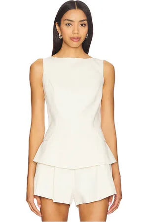 REVOLVE Line & Dot Line & dot veni top en color crema talla L en - Cream. Talla L (también en M, S, XL, XS).