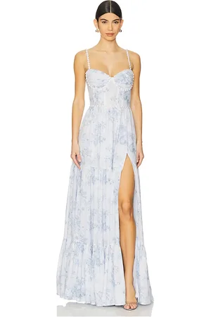 REVOLVE V. Chapman V. chapman vestido largo gwen en color bebe azul talla 0 en - Baby Blue. Talla 0 (también en 12).