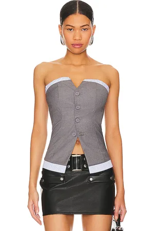 REVOLVE Superdown Superdown imogen top en color talla M en - Grey. Talla M (también en S).