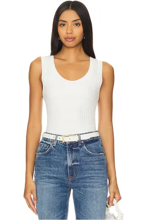 REVOLVE Veronica Beard Veronica beard camiseta tirantes sandra en color blanco talla M en - White. Talla M (también en S).