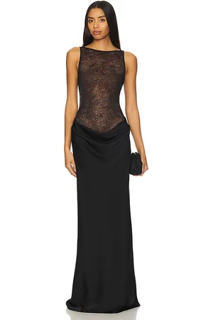 REVOLVE NBD Nbd vestido largo betty en color talla S en - Black. Talla S (también en XXS).