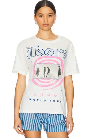 REVOLVE DAYDREAMER Daydreamer camiseta the doors 1968 world tour en color blanco talla L en - White. Talla L (también en M, S, XL, XS).