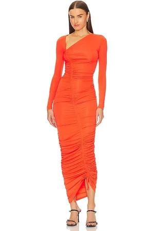 REVOLVE Michael Costello Michael costello vestido kylee en color naranja talla S en - Orange. Talla S (también en XS).