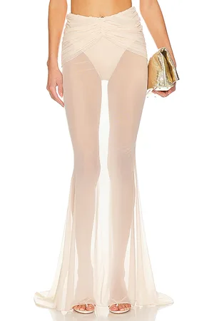 REVOLVE Shani Shemer Shani shemer falda maxi en color bronce talla M en - Tan. Talla M (también en XS).