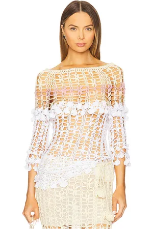 REVOLVE ANDREEVA Andreeva top manga larga top en color blanco talla L en - White. Talla L (también en M, S, XL, XS).