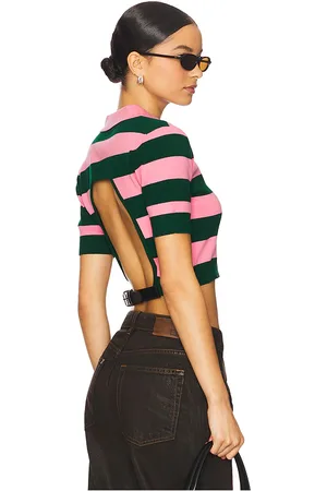 REVOLVE Monse Monse top de manga corta con abertura en la espalda y cinturón en color multi talla L en - Multi. Talla L (también en M, S, XS).