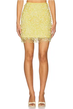 REVOLVE Mariandree Gaitan Mariandree gaitan minifalda paula en color talla L en - Yellow. Talla L (también en M, S, XL, XS).
