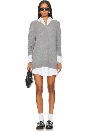REVOLVE Cinq a Sept Cinq a sept vestido santina en color gris talla M en - Grey. Talla M (también en XS).
