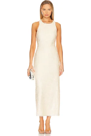 REVOLVE SIMONMILLER Simonmiller vestido midi lash lou en color talla 6 en - Cream. Talla 6 (también en 8).