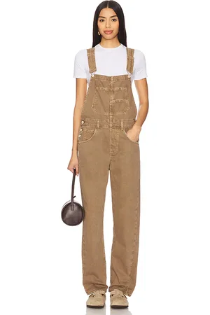 REVOLVE Free People Free people overall denim we the free ziggy en color marrón talla S en - Brown. Talla S (también en XL, XS).
