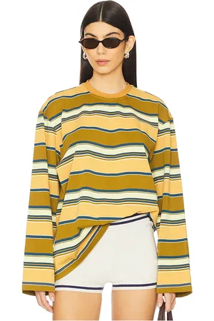 REVOLVE Lovers and Friends Lovers and friends ella top en color amarillo mostaza talla M en - Mustard. Talla M (también en XS).
