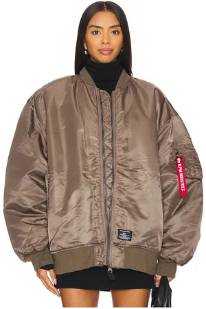 REVOLVE ALPHA INDUSTRIES Alpha industries chaqueta de vuelo oversize. ma-1 en color marrón talla L en - Brown. Talla L (también en M).