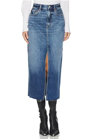 REVOLVE PISTOLA Pistola falda midi alice en color denim-medium talla 31 en - Denim-Medium. Talla 31 (también en 33).