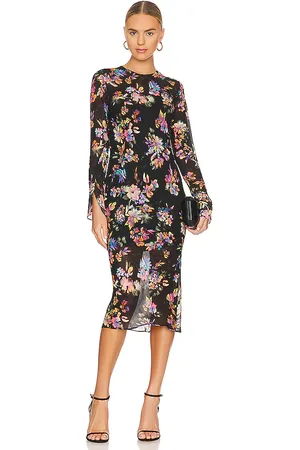 REVOLVE Amanda Uprichard Amanda uprichard vestido midi collier en color negro talla S en - Black. Talla S (también en XS).