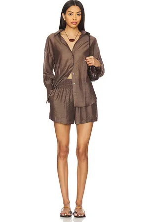 REVOLVE HEARTLOOM Heartloom conjunto audrey en color marrón talla L en - Brown. Talla L (también en M, S, XS).