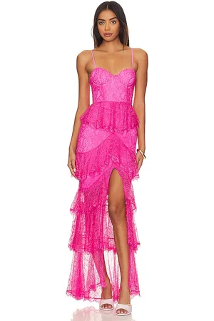 REVOLVE MAJORELLE Majorelle vestido largo zelda en color rosado talla S en - Pink. Talla S (también en XL).