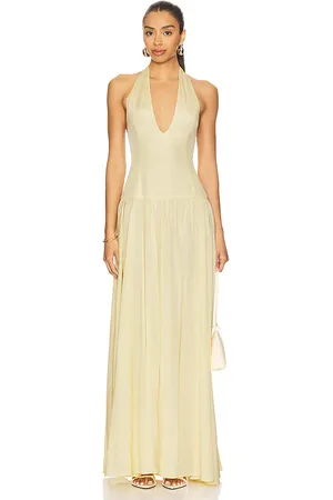REVOLVE Shani Shemer Shani shemer maxivestido astrid en color amarillo talla M en - Yellow. Talla M (también en S).