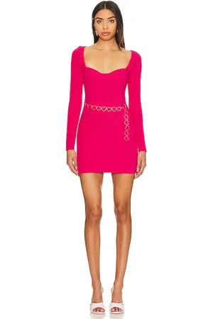 REVOLVE Lovers and Friends Lovers and friends minivestido dominique en color fucsia talla XS en - Fuchsia. Talla XS (también en XXS).