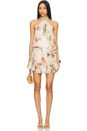 REVOLVE ROCOCO SAND Rococo sand minivestido dress en color crema talla L en - Cream. Talla L (también en XL).