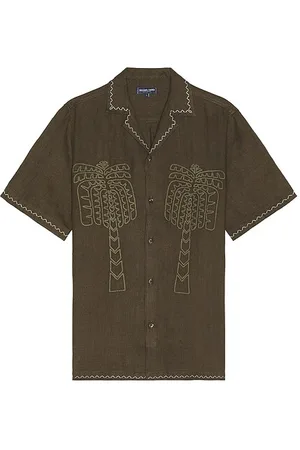 REVOLVE Frescobol Carioca Frescobol carioca camisa en color verde oliva talla L en - Olive. Talla L (también en M, S, XL/1X).