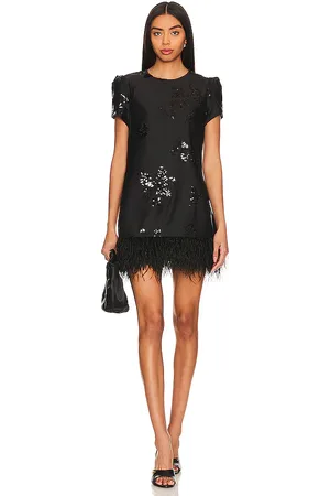 REVOLVE LIKELY Likely minivestido marullo en color talla 00 en - Black. Talla 00 (también en 4).