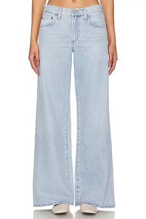 REVOLVE AGOLDE Agolde campana holgada de talle bajo clara en color denim claro talla 24 en - Denim-Light. Talla 24 (también en 32, 33).