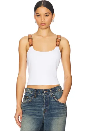 REVOLVE Monse Monse camiseta sin mangas con tirantes de cuero en color talla L en - . Talla L (también en M, S, XS).