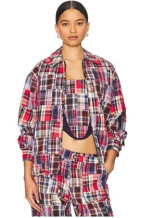 REVOLVE GUIZIO Guizio cazadora kian en color azul, rojo talla L en - Blue,Red. Talla L (también en M, S, XL, XS, XXS).