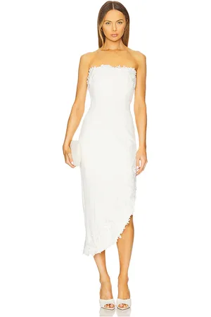 REVOLVE Generation Love Generation love vestido midi zun en color talla L en - White. Talla L (también en M, S, XL, XS).