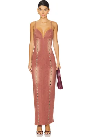 REVOLVE BY.DYLN By.dyln maxivestido magda en color mauve talla M en - Mauve. Talla M (también en XL).