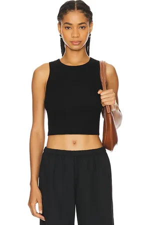 REVOLVE Enza Costa Enza costa camiseta tirantes bold sheath en color talla XL en - Black. Talla XL (también en L).