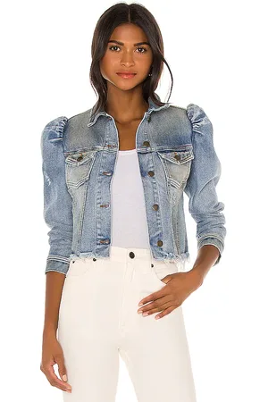 REVOLVE Retrofete Retrofete chaqueta rissa en color denim-medium talla S en - Denim-Medium. Talla S (también en XS).