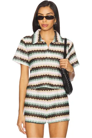 REVOLVE Lovers and Friends Lovers and friends nettie top en color cream,brown talla L en - Cream,Brown. Talla L (también en M, S, XL, XS, XXS).