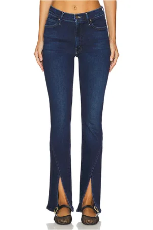 REVOLVE MOTHER Mother pierna recta rascal sliced up sneak en color denim-dark talla 26 en - Denim-Dark. Talla 26 (también en 27).