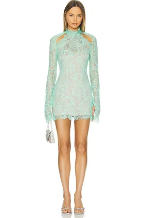 REVOLVE Retrofete Retrofete minivestido gilana en color verde talla S en - Green. Talla S (también en XXS).