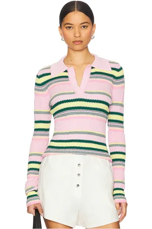 REVOLVE Monse Monse top a rayas en color rosado talla L en - Pink. Talla L (también en M, S, XS).