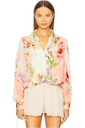 REVOLVE HEMANT AND NANDITA Hemant and nandita top bohemio con cami incluido en color rosado talla L en - Pink. Talla L (también en M, S, XL, XS