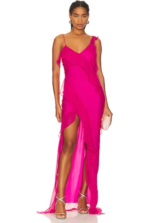 REVOLVE Amanda Uprichard Amanda uprichard vestido largo cassilda en color fucsia talla S en - Fuchsia. Talla S (también en XS).
