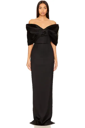 REVOLVE SAU LEE Sau lee vestido largo paloma en color talla 0 en - Black. Talla 0 (también en 00, 2).