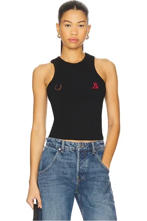 REVOLVE Understated Leather Understated leather camiseta tirantes lucky charm en color talla L en - Black. Talla L (también en M, S, XL, XS).