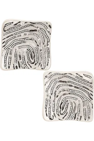 REVOLVE AREA Area pendientes en color plateado metálico talla all en - Metallic Silver. Talla all.