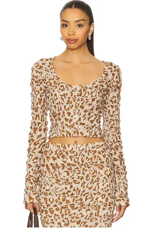 REVOLVE Nanushka Nanushka jylan top en color marrón talla L en - Brown. Talla L (también en M, S, XS).