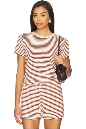 REVOLVE Perfectwhitetee Perfectwhitetee camiseta en color red,cream talla L en - Red,Cream. Talla L (también en M, S, XS).